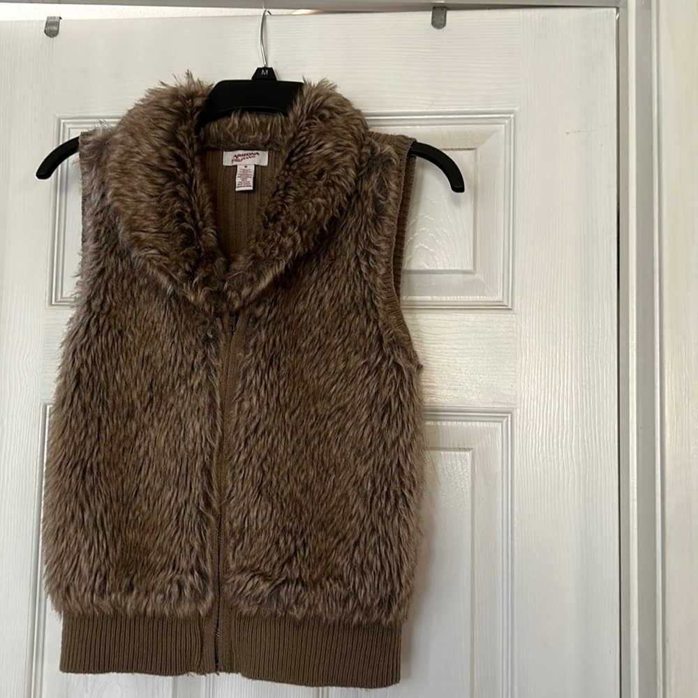 Faux Fur Sweater Vest